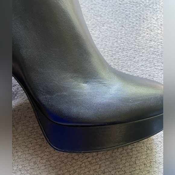 Michael Kors Women's Black Leather Parker Platform Bootie Boots 4" Heel 10M New! - Picture 8 of 10